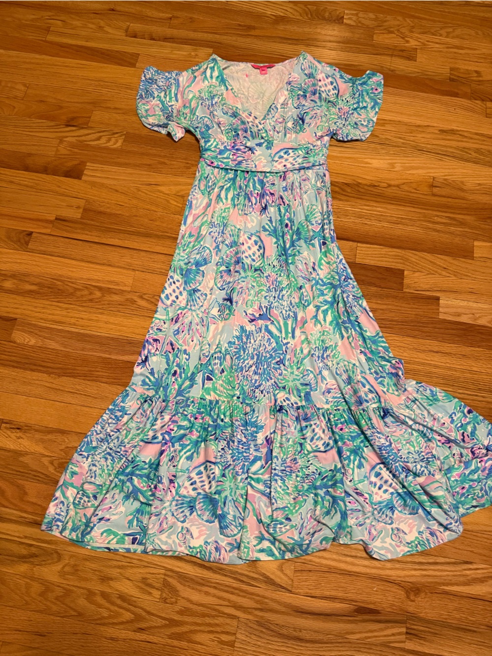 Lilly Pulitzer Jessi Midi Dress in Craysea Sea Shell Print NWOT
